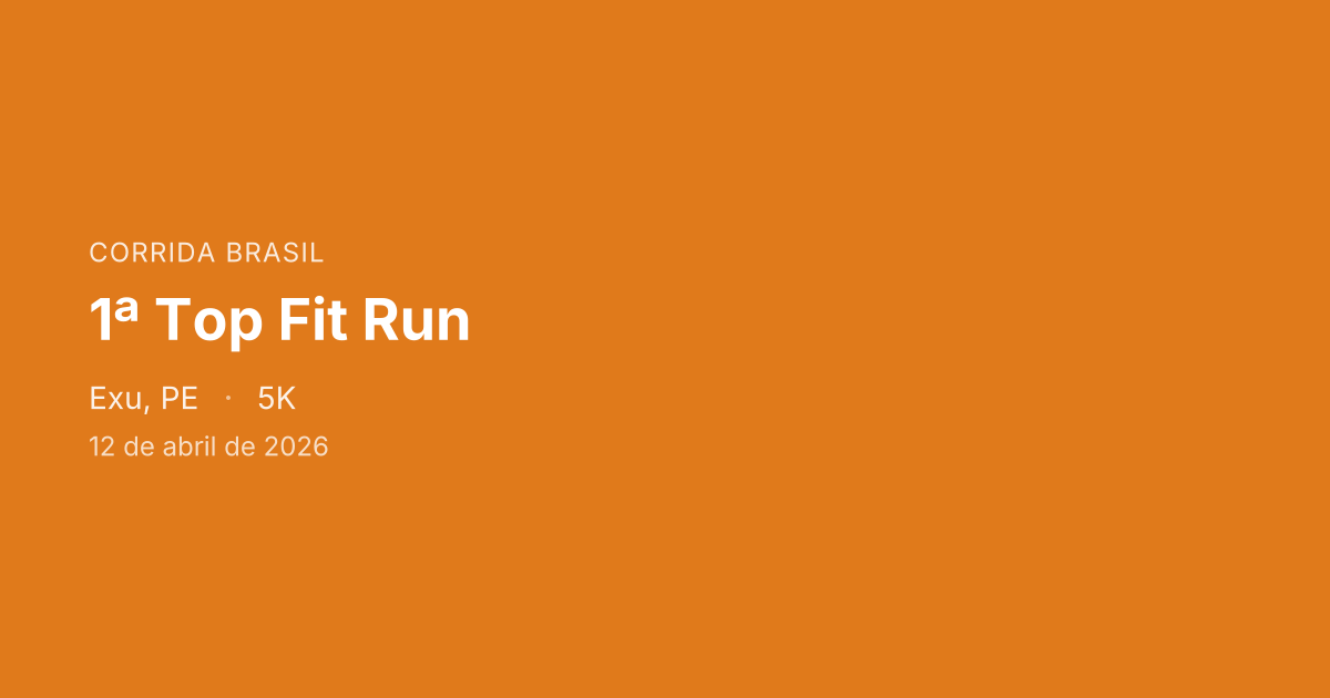 1ª Top Fit Run