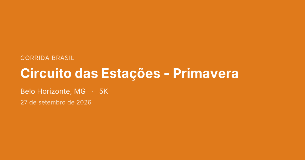 Circuito das Estações - Primavera