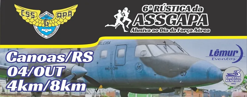 6ª Rústica da ASSGAPA - Alusiva ao dia da Força Aérea