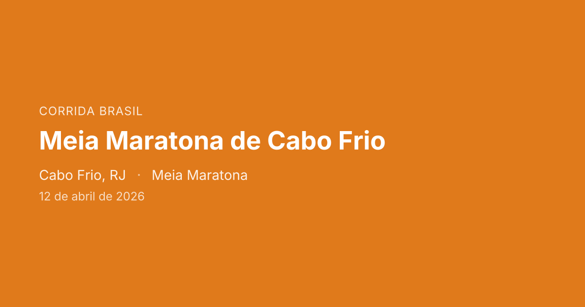 Meia Maratona de Cabo Frio