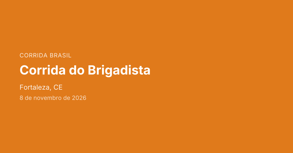 Corrida do Brigadista