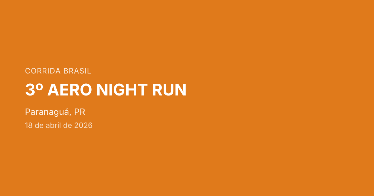 3º Aero Night Run