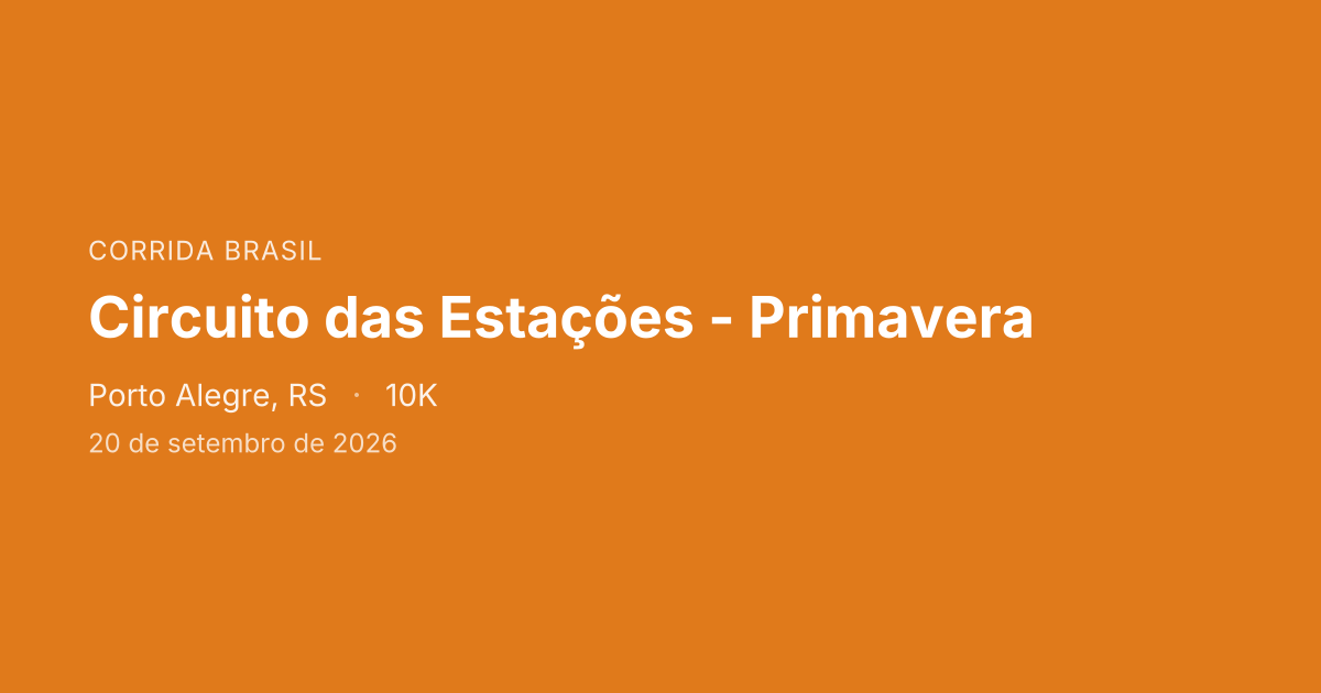 Circuito das Estações - Primavera