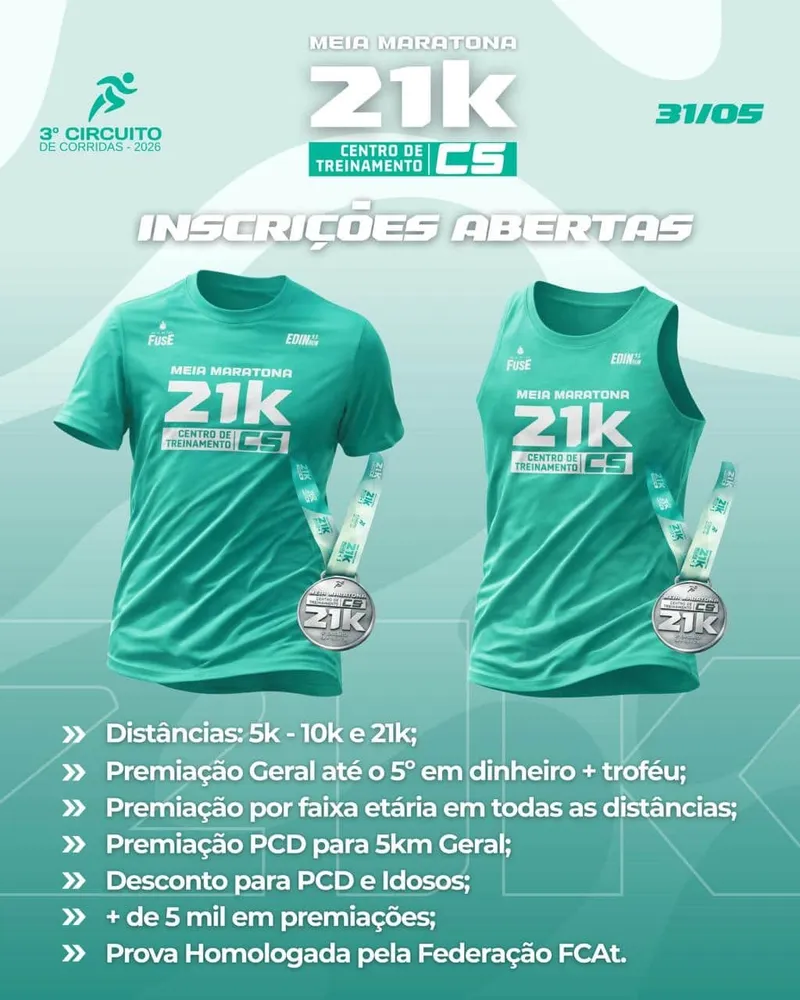 Meia Maratona 21K Centro de Treinamento CS