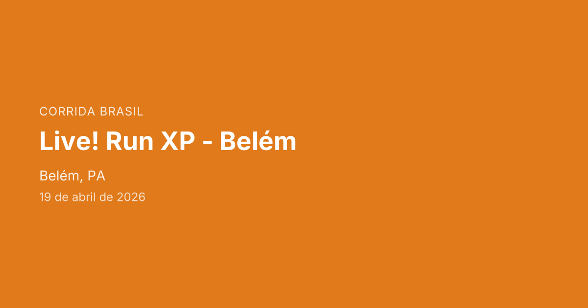 Live! Run XP - Belém