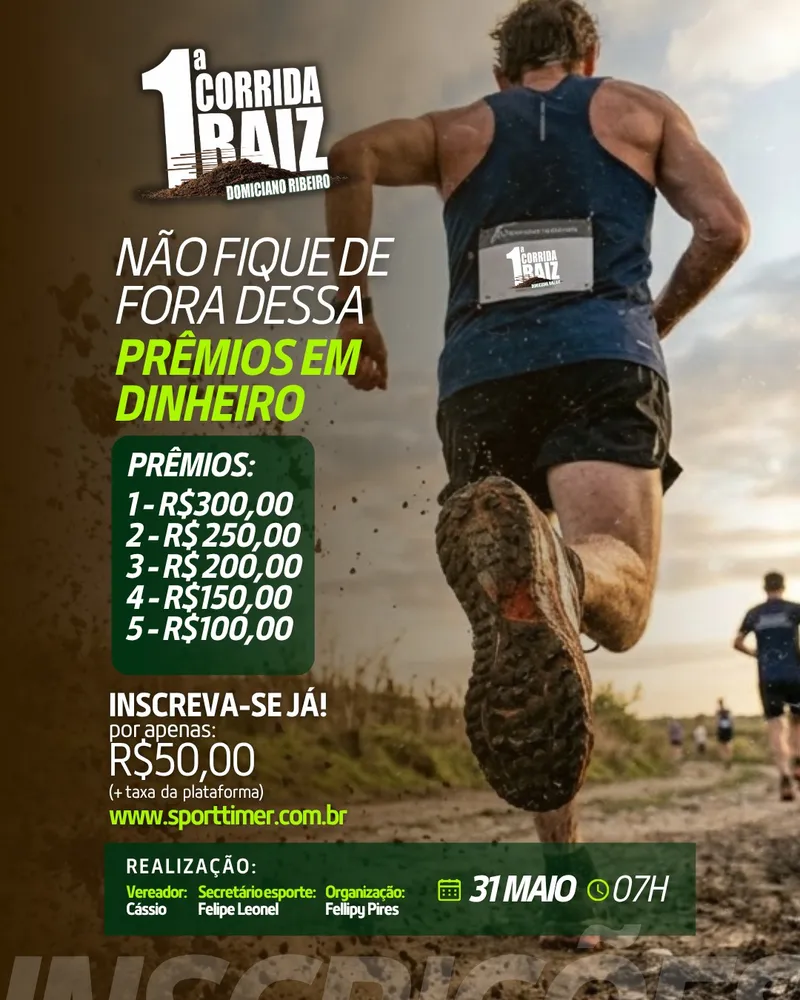 1° Corrida Raiz de Domiciano Ribeiro