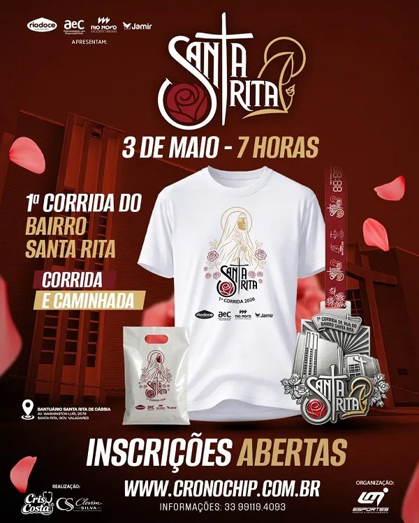 1ª Corrida de Santa Rita no Bairro Santa Rita