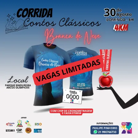 Corrida e Caminhada Contos Clássicos Branca de Neve