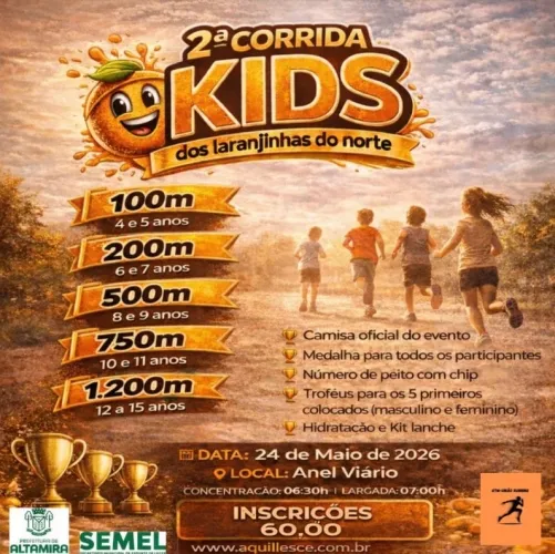 2ª Corrida Kids Laranjinhas do Norte