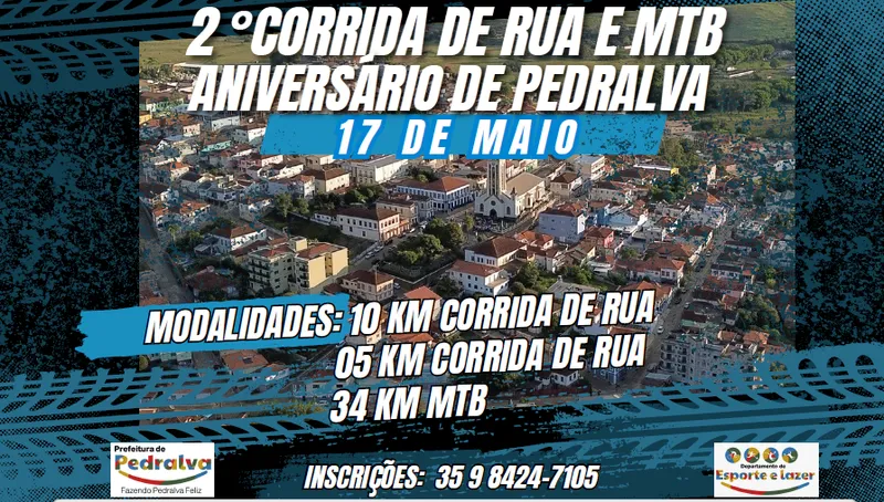 2° MTB e Corrida de Rua Aniversário de Pedralva