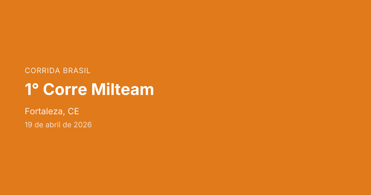 1° Corre Milteam