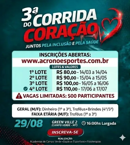 3ª Corrida do Coração - Juntos pela Inclusão