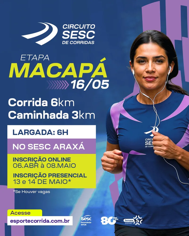 Circuito Sesc de Corridas 2026 - Etapa Macapá
