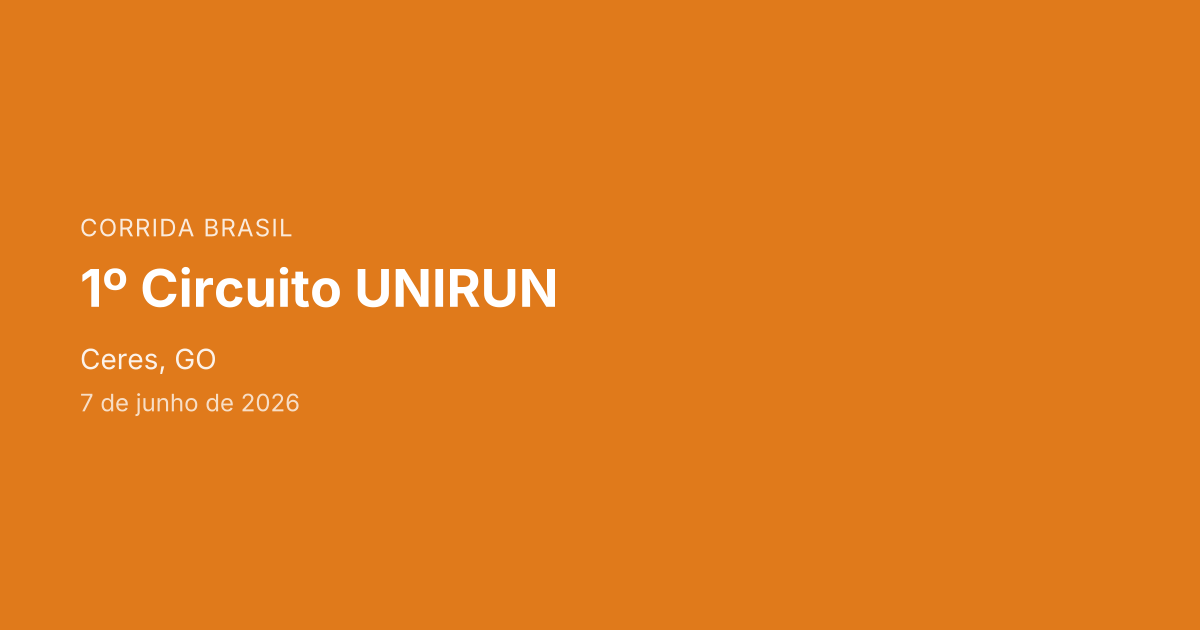1º Circuito UNIRUN