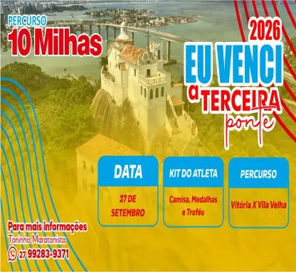 Eu Venci A Terceira Ponte 2026 - 10 Milhas