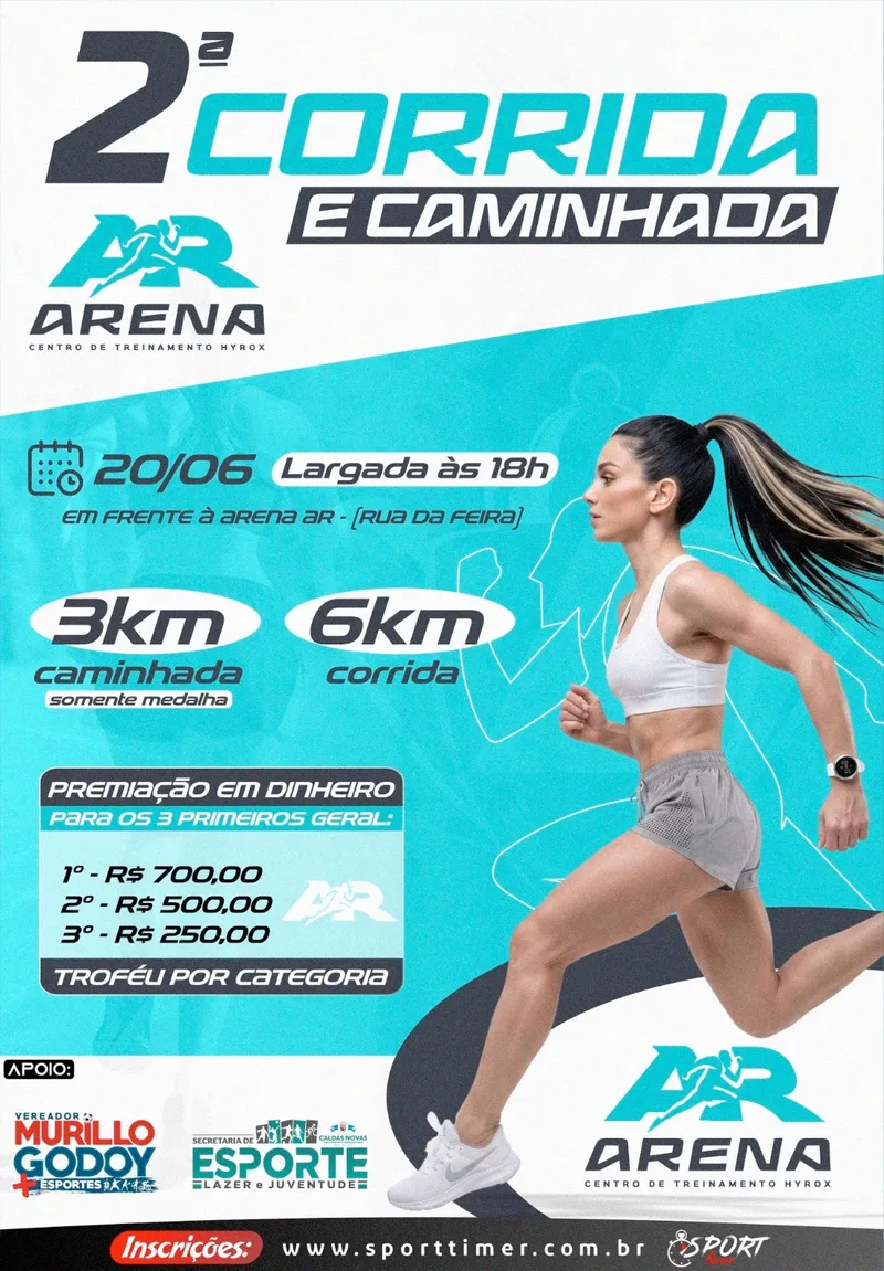 2ª Corrida e Caminhada Arena - Caldas Novas