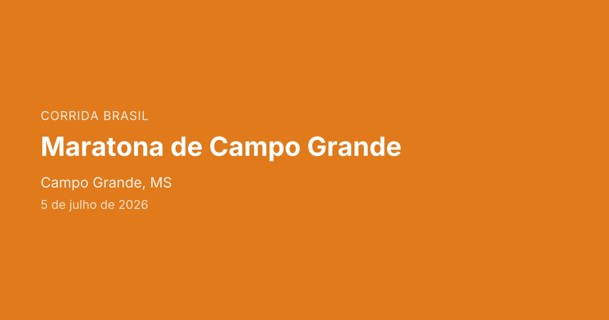 Maratona de Campo Grande