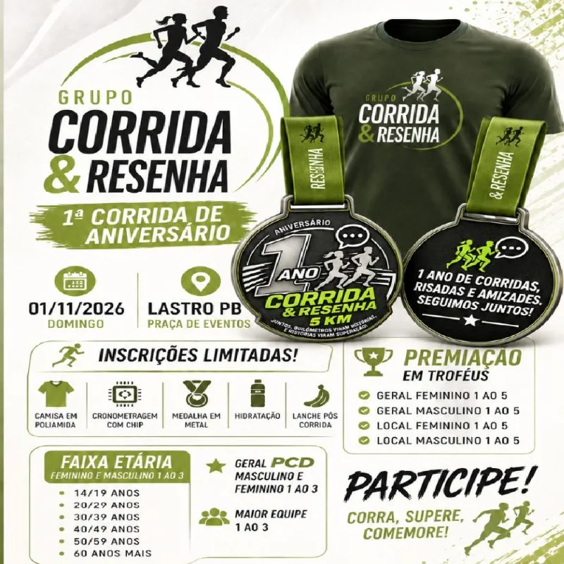 1ª Corrida de Aniversário do Grupo Corrida & Resenha