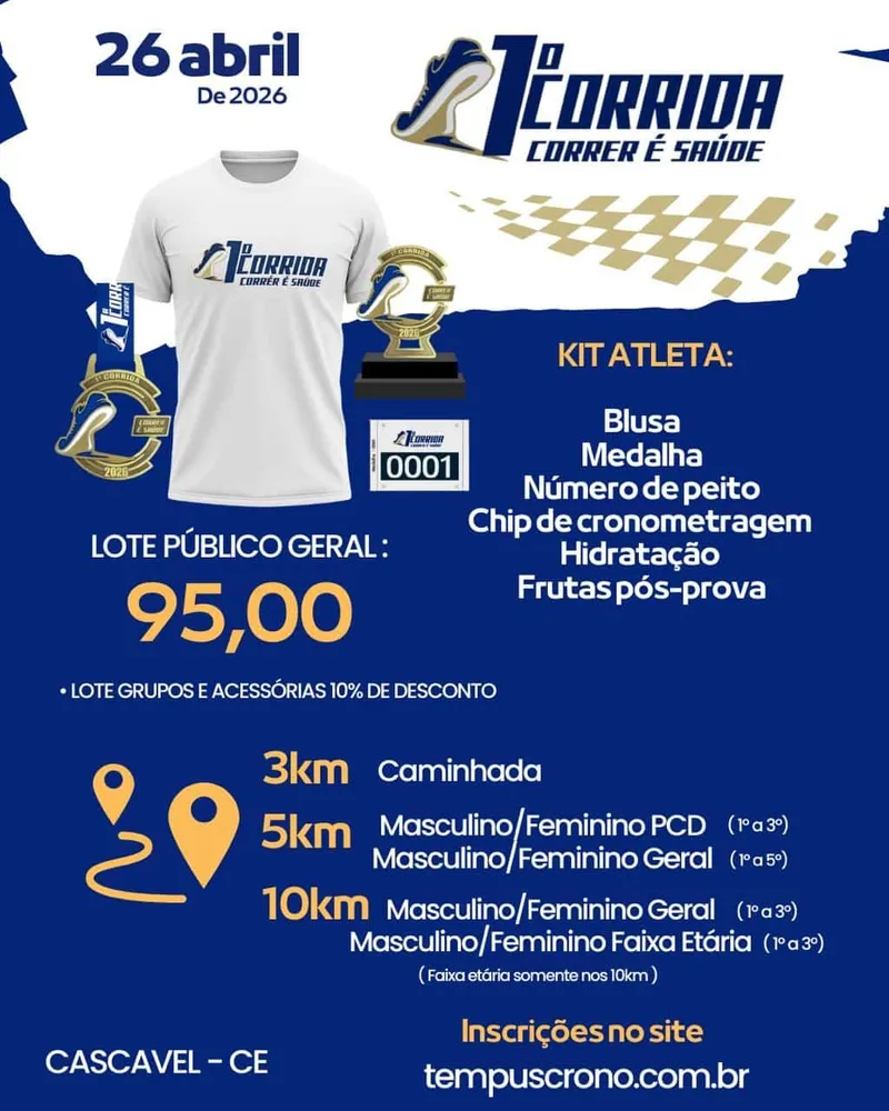 1ª Corrida Correr é Saúde