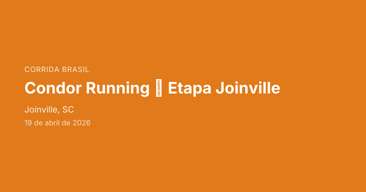 Condor Running  Etapa Joinville