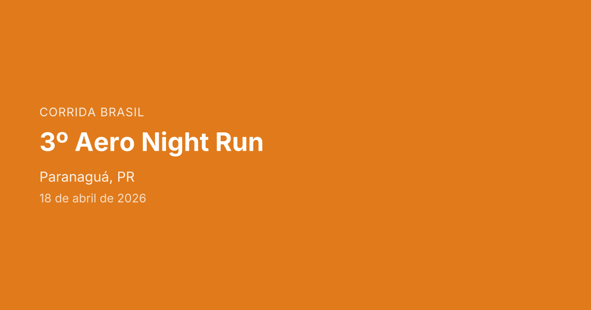 3º Aero Night Run