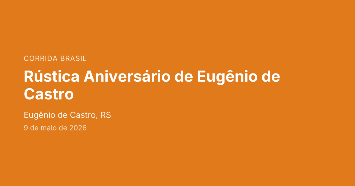 Rústica Aniversário de Eugênio de Castro