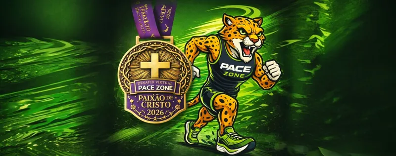 Desafio Virtual - Paixão de Cristo 2026 | Pace Zone