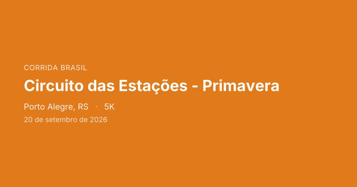 Circuito das Estações - Primavera