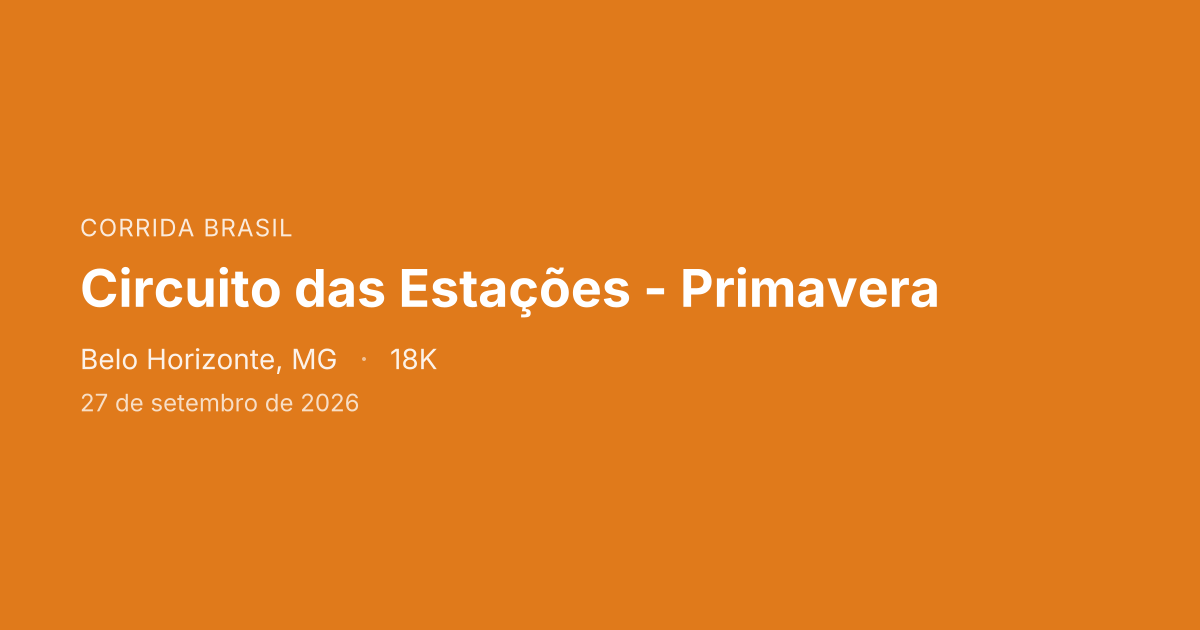 Circuito das Estações - Primavera