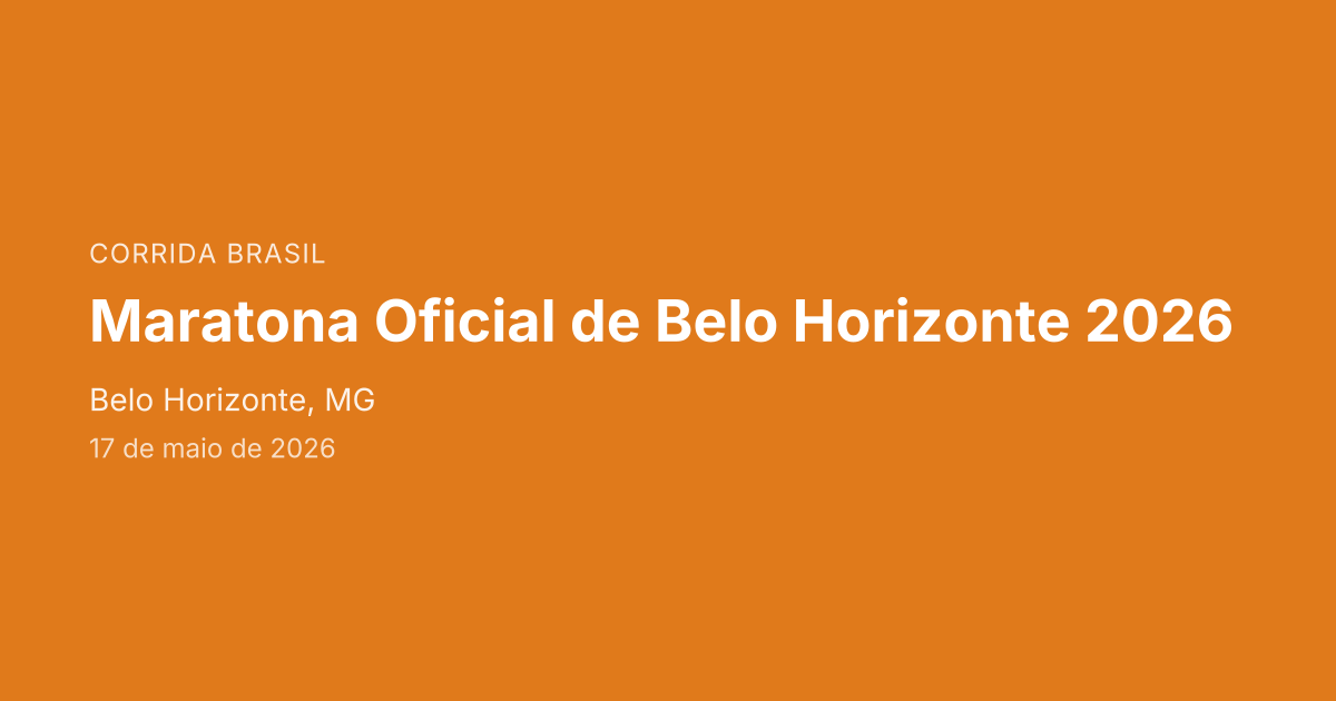 Maratona Oficial de Belo Horizonte
