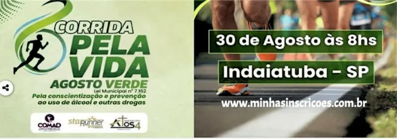 Corrida pela Vida Agosto Verde