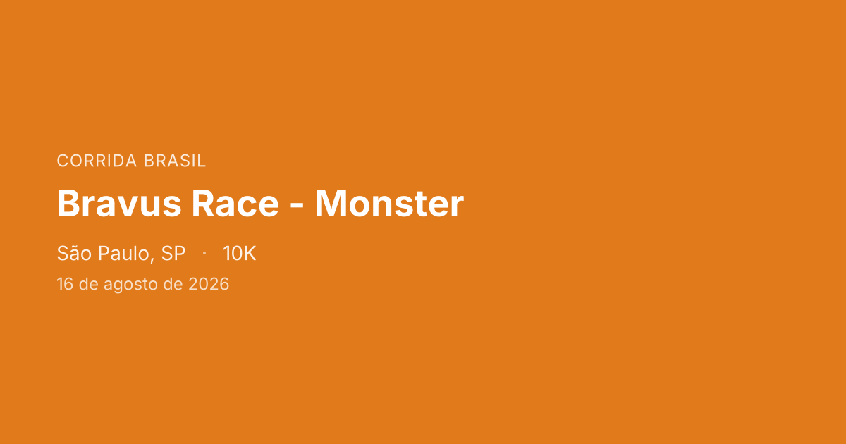 Bravus Race - Monster