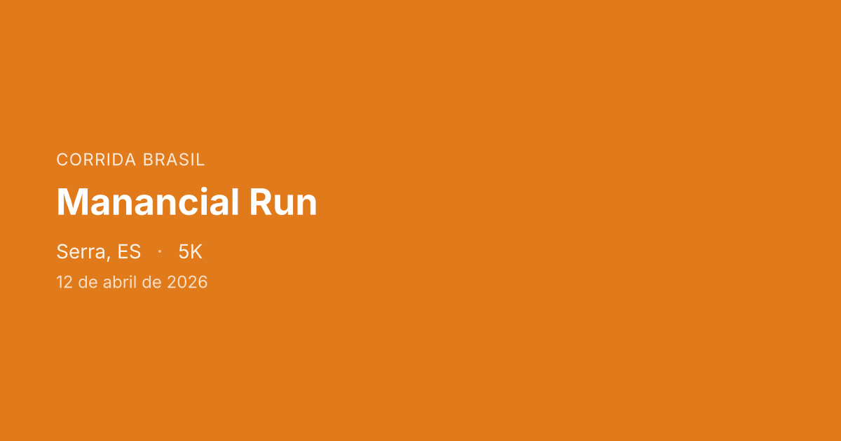 Manancial Run