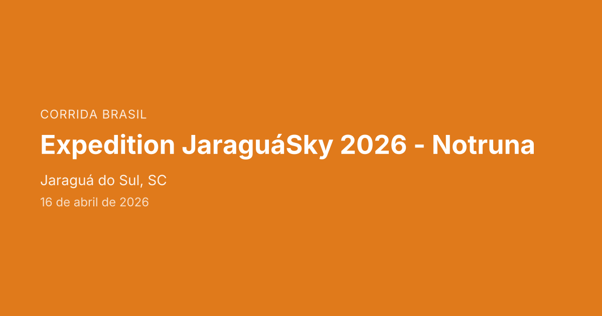 Expedition JaraguáSky 2026 - Notruna