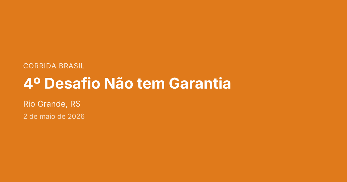 4º Desafio Não tem Garantia