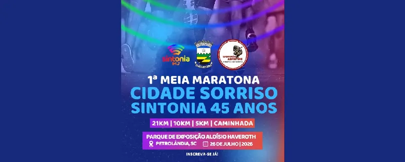 1ª Meia Maratona Sorriso Sintonia 45 Anos