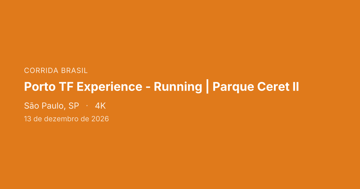 Porto TF Experience - Running | Parque Ceret II