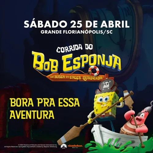 Corrida do Bob Esponja 2026 - Etapa Grande Florianópolis