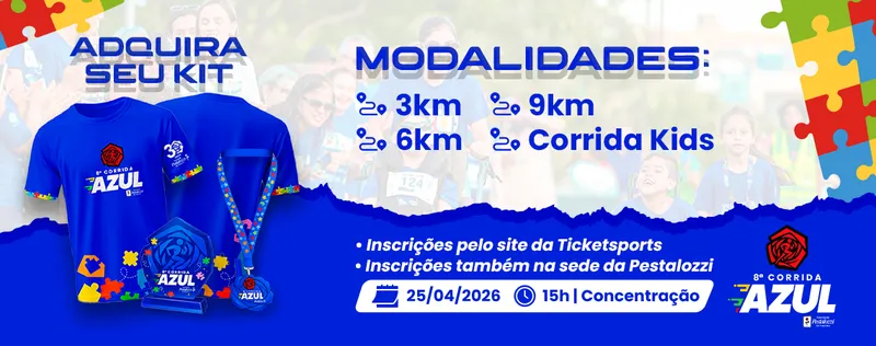 8ª Corrida Azul Pestalozzi Arapiraca-Alagoas