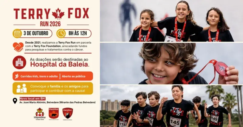 Terry Fox Run 2026 - Maple Bear Bh /Nova L… | Corrida Brasil