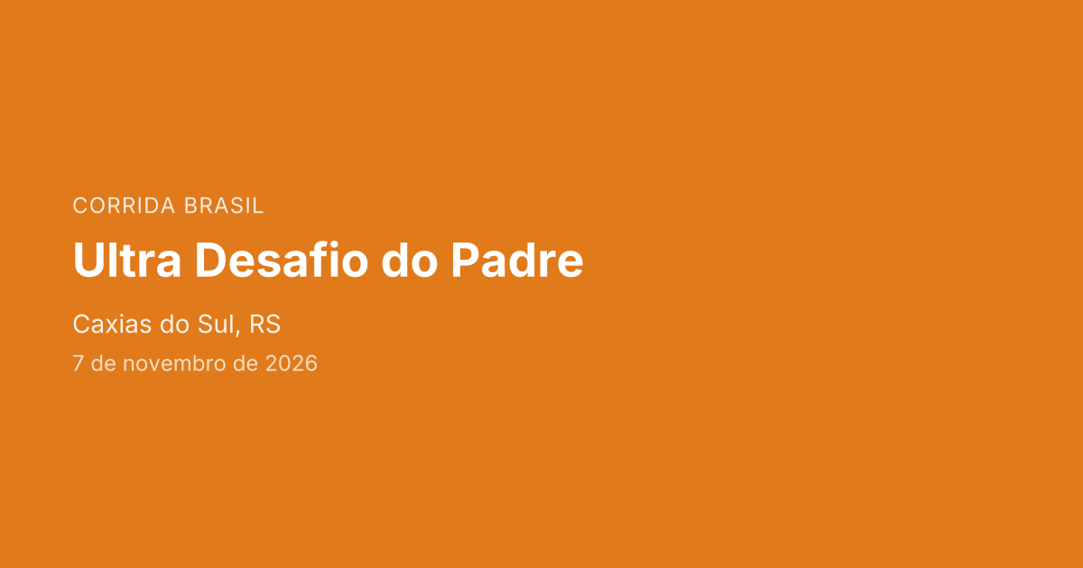 Ultra Desafio do Padre