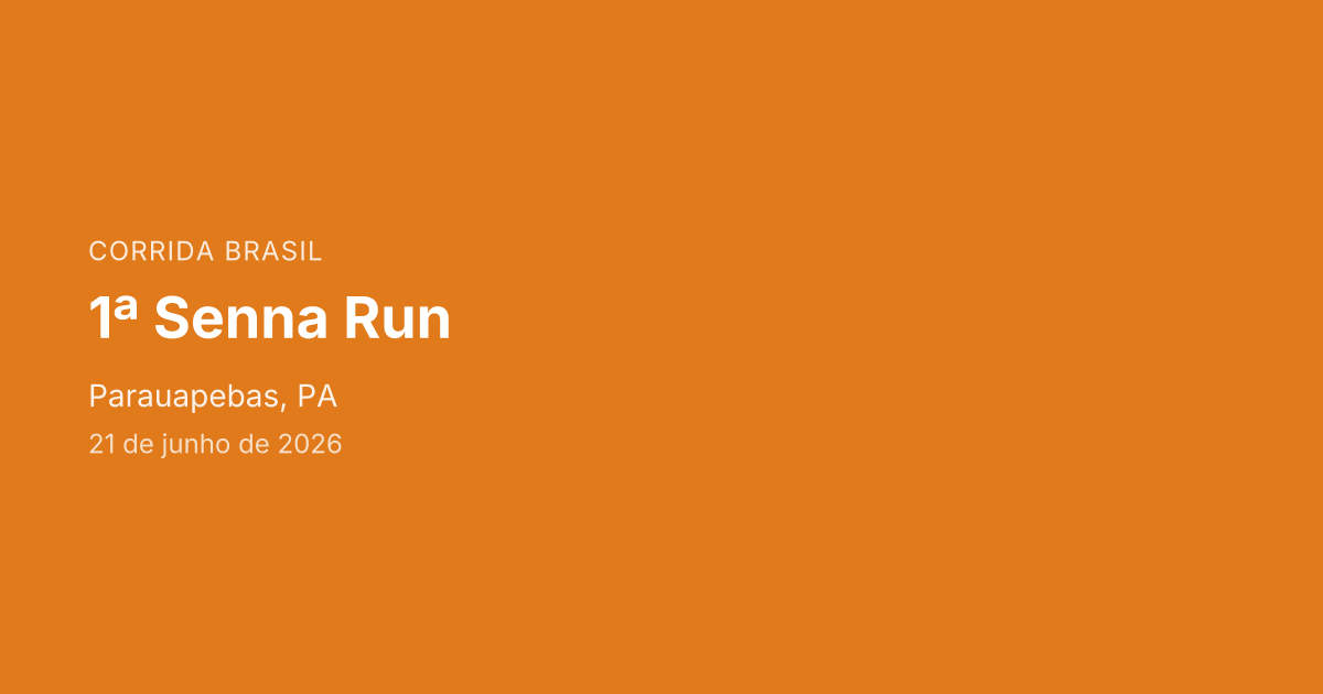 1ª Senna Run