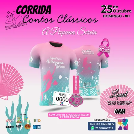 Corrida e Caminhada Contos Clássicos Pequena Sereia