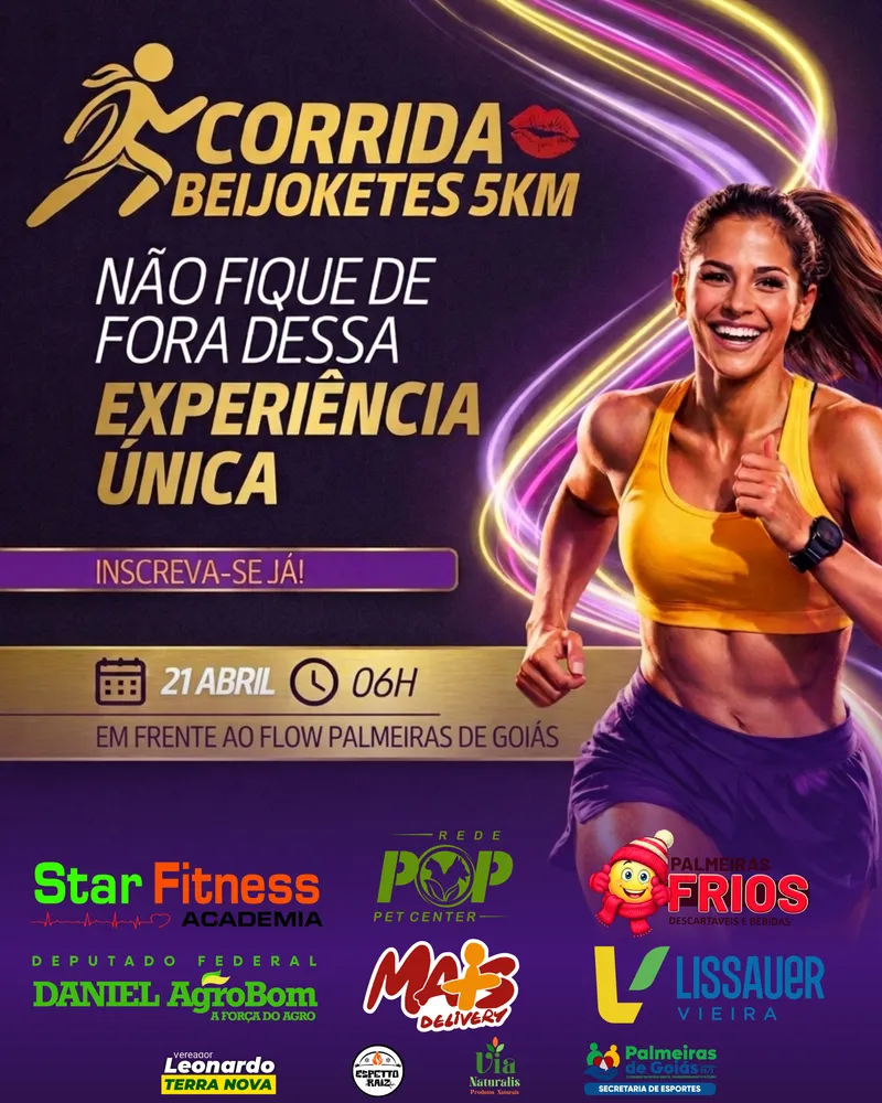 Corrida Beijoketes 5km - Palmeiras de Goiás