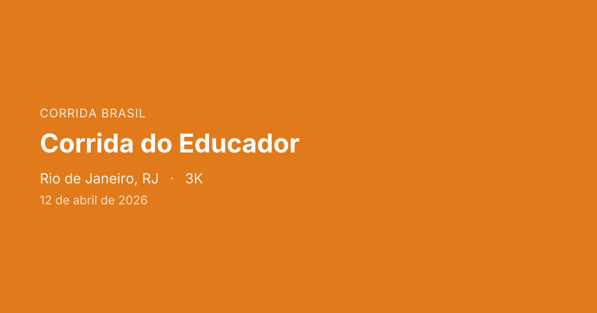 Corrida do Educador