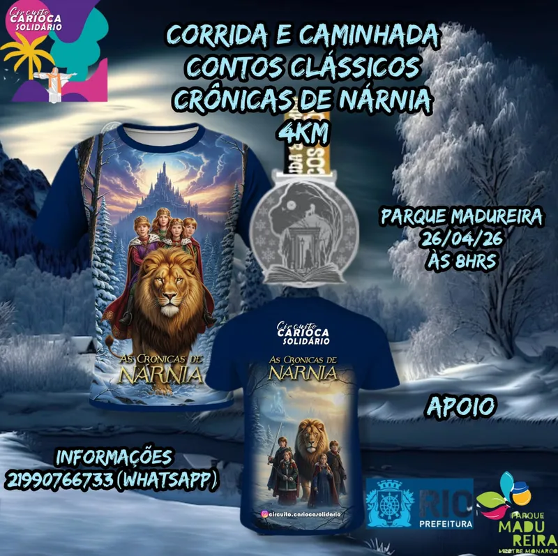 Corrida e Caminhada Contos Clássicos Crônicas de Nárnia