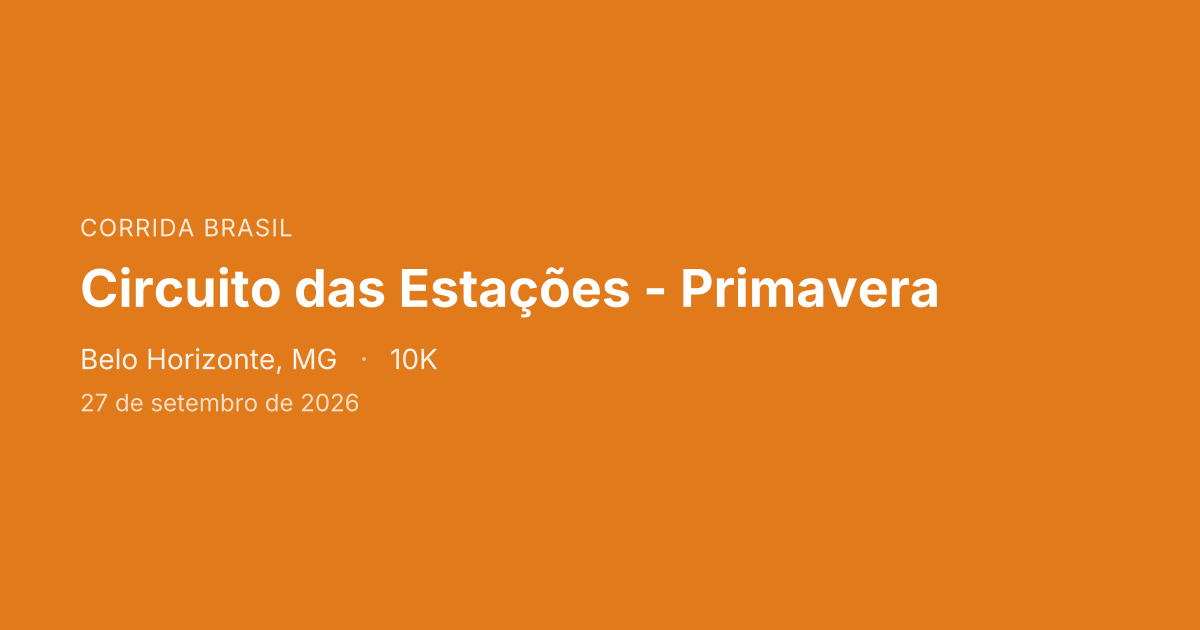 Circuito das Estações - Primavera