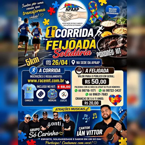 1ª Corrida e Feijoada Solidária APAAP