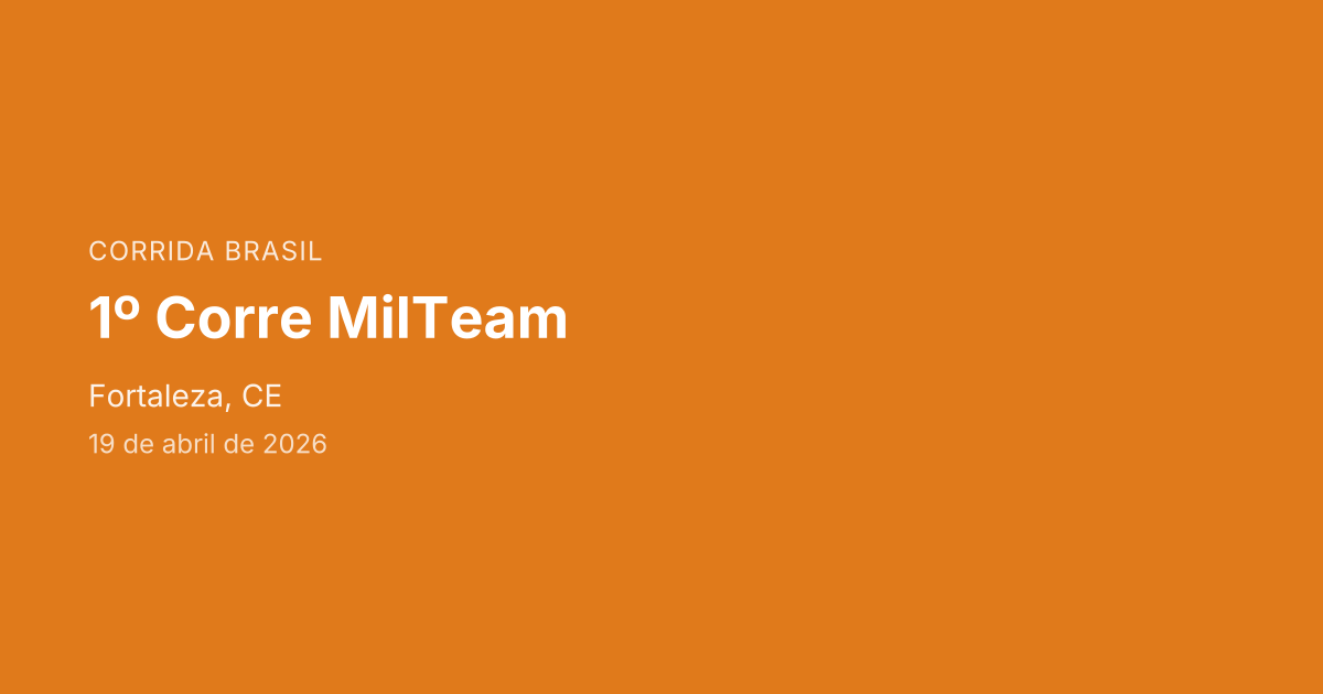 1º Corre MilTeam