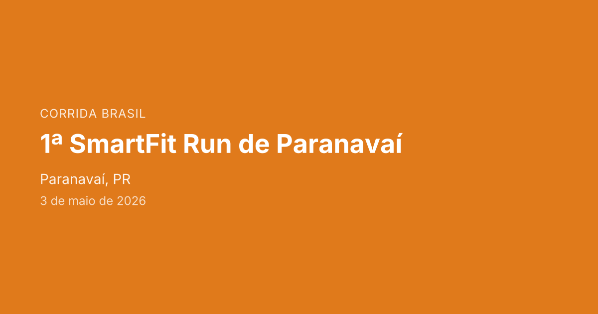 1ª SmartFit Run de Paranavaí